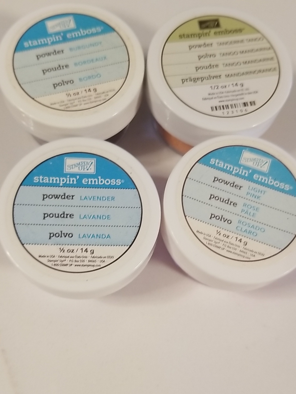 Stampin Up Embossing Powders